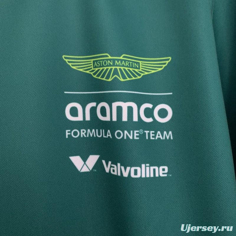 2025 F1 Formula Aston Martin Green ARAMCO #14 T-Shirt