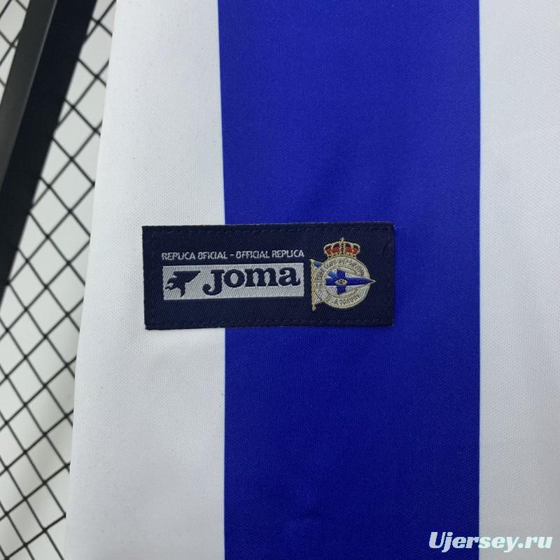 03/04 Retro Deportivo La Coruna Home Jersey