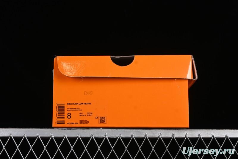 Nike SB Dunk Low LV Collaboration - Suede Navy Blue Anniversary High-End Custom Low-Top Casual Sneakers - FC1688-134