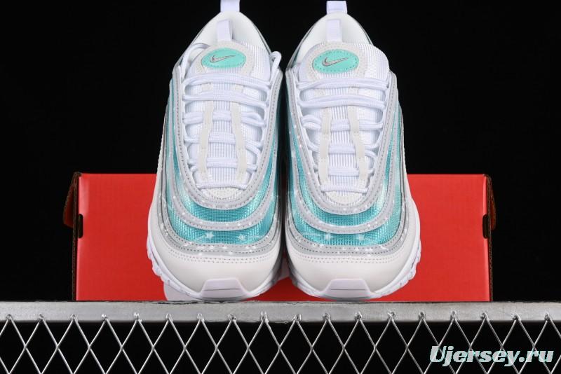 Nike Air Max 97 Custom Full-Sole Air Cushion Retro Bullet Running Shoes - 921826-101
