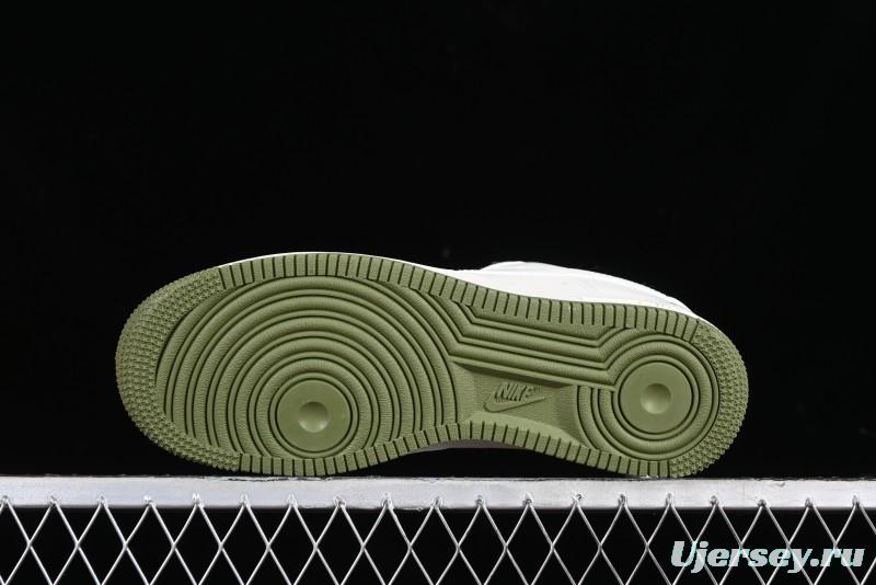 Nike Air Force 1 '07 Low LV Collaboration - Beige Green Double Swoosh Casual Sneakers - XZ6188-003