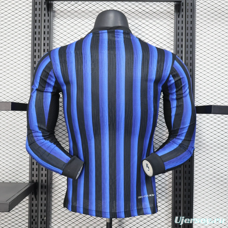 25/26 Player Version Inter Milan Home Long Sleeve Jersey