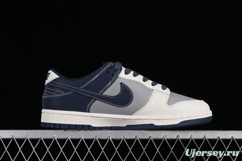 Nike SB Dunk Low BAPE Collaboration - Light Blue Grey Anniversary High-End Custom Low-Top Casual Skate Shoes - BB8969-001