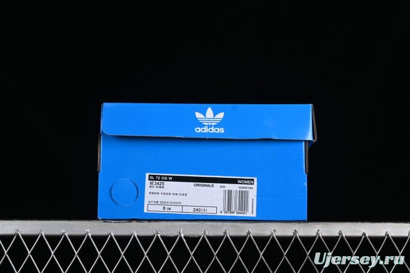 Adidas Originals SL 72 Retro Running Shoes with Nylon Upper and Suede Accents - IE3425