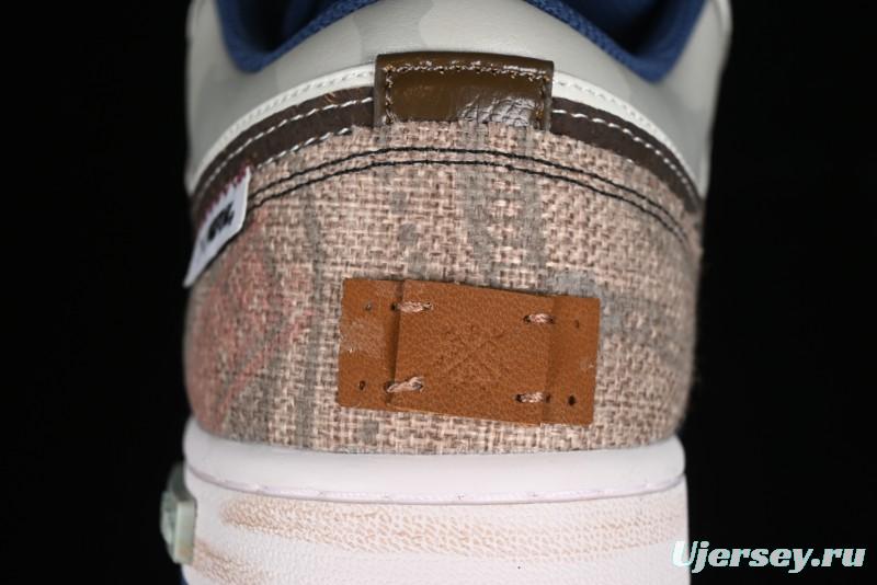 Nike Air Jordan 1 Low AJ1 Retro Basketball Shoes Panda Prank Voyage Theme - 553558-414