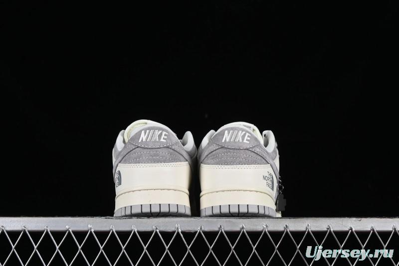 Nike SB Dunk Low The North Face Collaboration - Beige Suede Anniversary High-End Custom Low-Top Casual Skate Shoes - XD6188-020