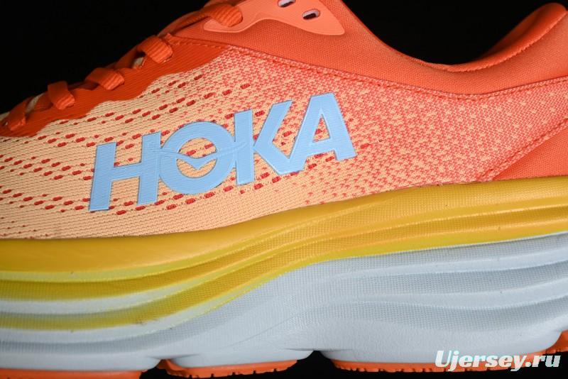 HOKA ONE ONE Bondi 8 Functional Cushioned Running Shoes - 1123202 PBAY