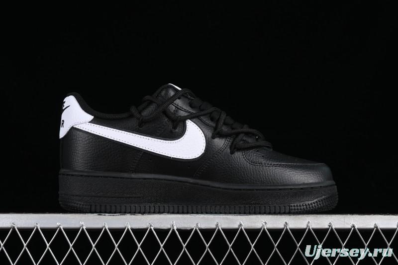 Nike Air Force 1 '07 Low Classic Lace-Up Casual Sneakers in Black & White - ZH0316-018