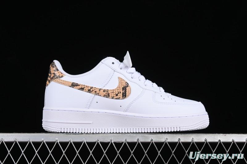 Nike Air Force 1 '07 Low Casual Sneakers with Full-Length Air Cushion - AO1635-100