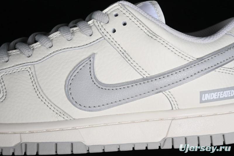 Nike SB Dunk Low UN Collaboration - Light Grey Swoosh Anniversary High-End Custom Low-Top Casual Skate Shoes - SF1588-135