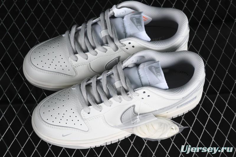 Nike Supreme x Nike SB Dunk Low Casual Skate Shoes in Beige Grey - RM2308-233
