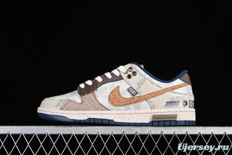 Nike SB Dunk Low Panda Prank Pioneer Knight Survival Beige Brown SB Strap Low Top Casual Skate Shoes - DD1391-400