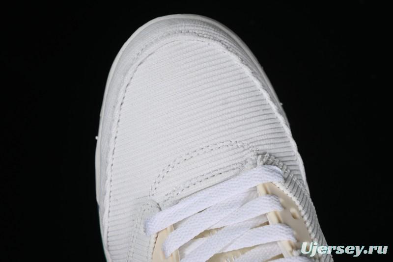 Nike Air Jordan 5 Low Retro Sneakers in White Orange Green Corduroy - CW4204-100