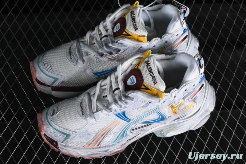 Balenciaga Runner Kith Four Color Retro Casual Sneakers - W3RBMU9754