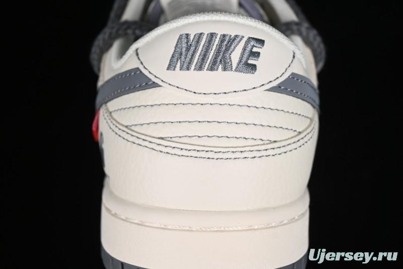 Nike SB Dunk Low Carhartt Collaboration - Strap Grey Hook Anniversary High-End Custom Low-Top Casual Skate Shoes - SJ2068-266