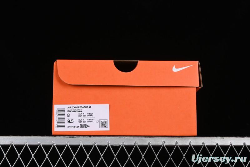 Nike Air Zoom Pegasus 41 Breathable Lightweight Running Shoes with Cushioning - FD2722-100