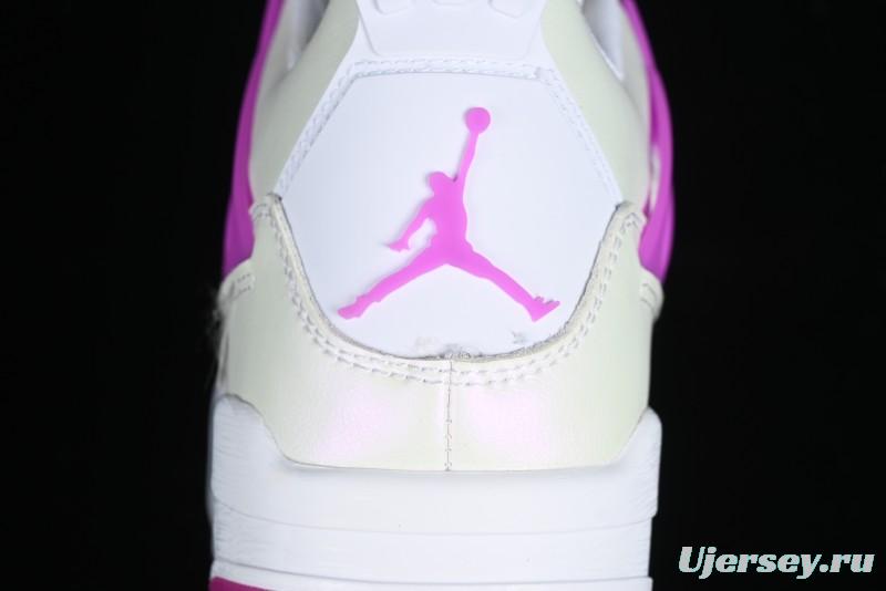 Nike Air Jordan 4 Retro Sneakers with Hyper Violet Accents - FQ1314-151