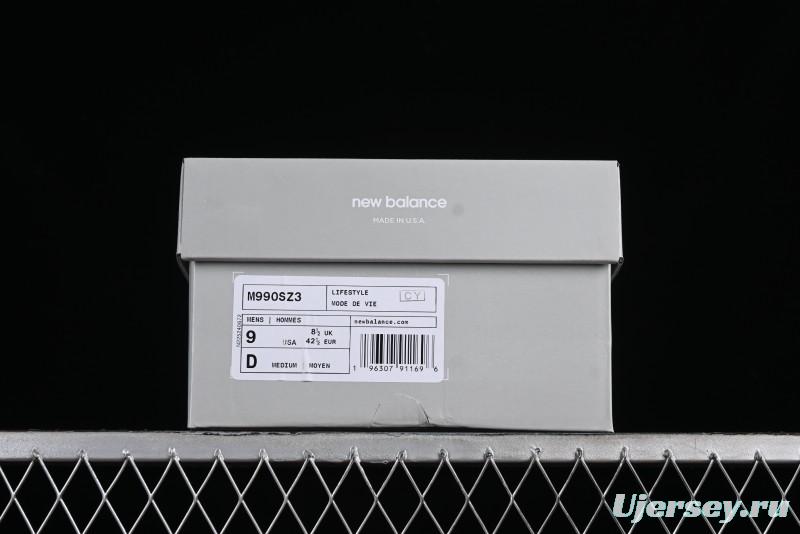 New Balance Made In USA M990 Series High-End Classic Retro Running Shoes with Carbon Fiber Midsole - M990SZ3