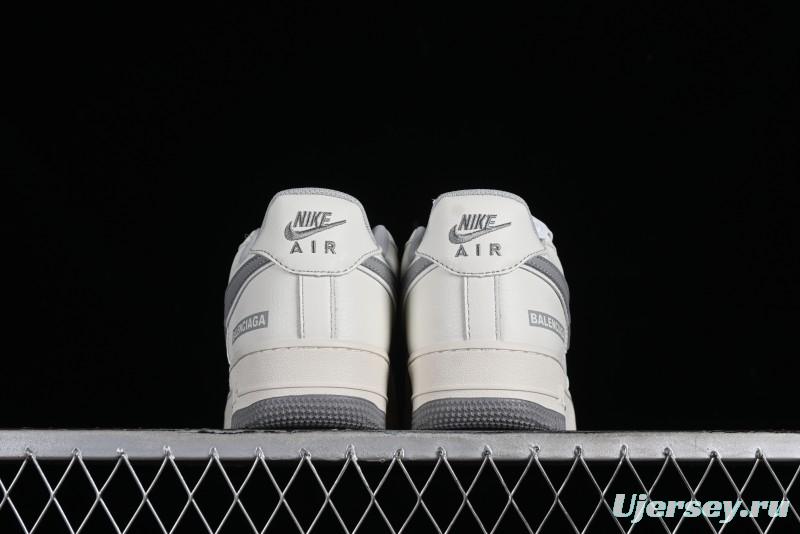 Balenciaga x Nike Air Force 1 '07 Low Triple Swoosh Beige Grey Casual Shoes - FR0538-091
