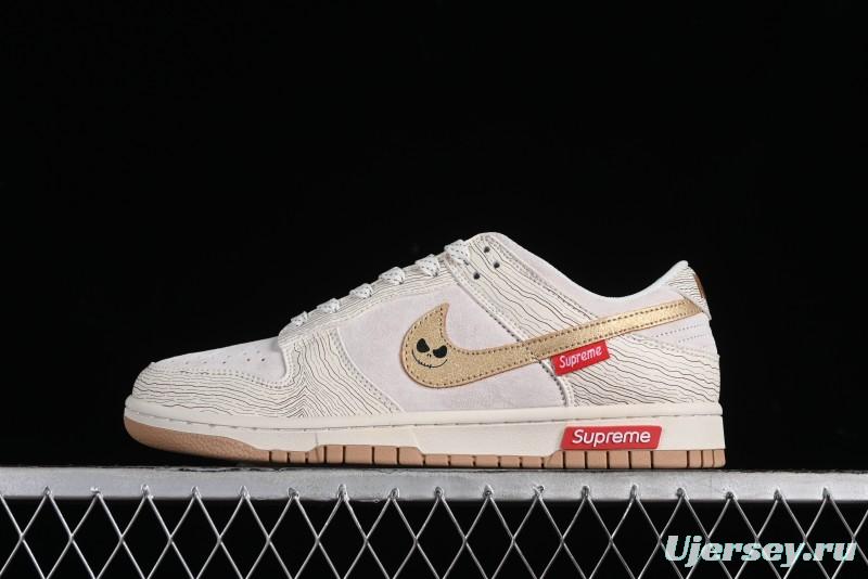 Supreme x Nike Dunk Low SB Skate Shoes with Zoom Air Cushion - XD6188-035
