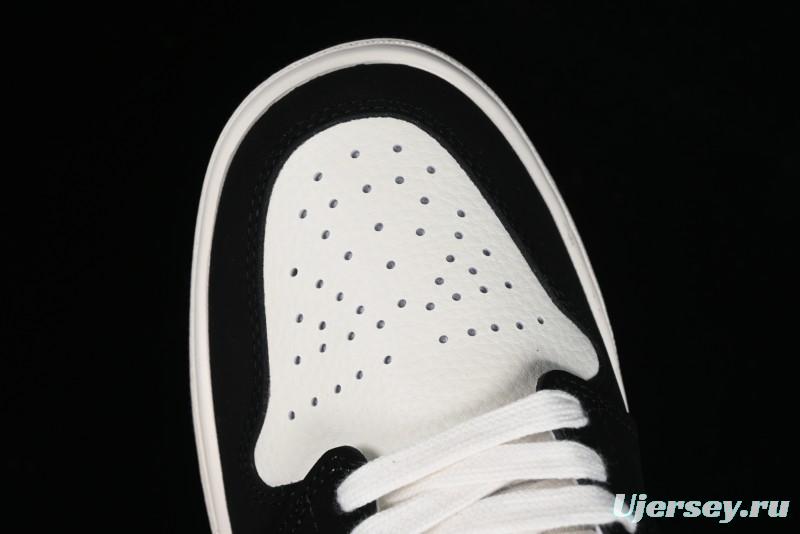 Nike Air Jordan 1 Low LV Collaboration - Black White Panda Custom Culture Casual Sneakers SJ9950-001