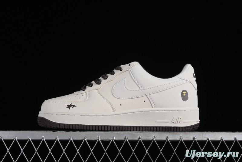 Nike Air Force 1 '07 Low BAPE Collaboration - Beige Black Star FG6688-100