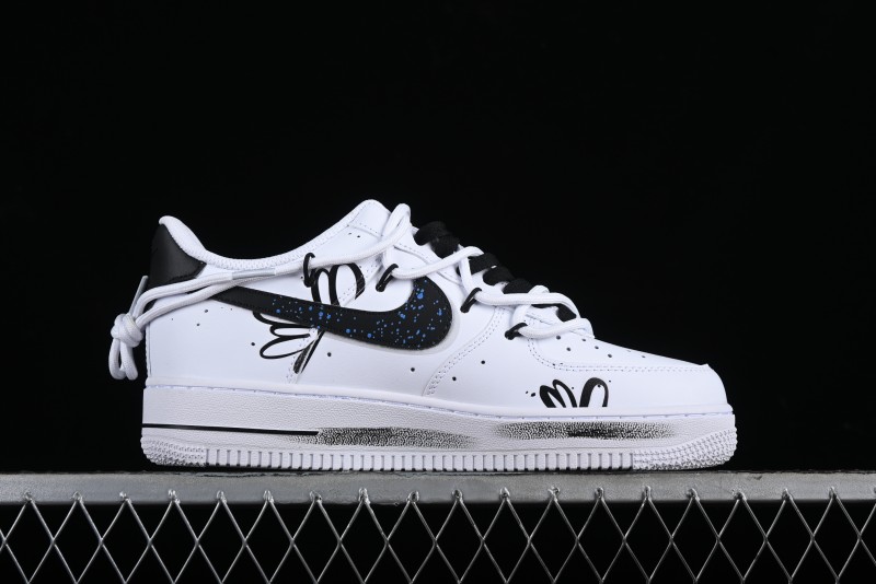 Nike Air Force 1 '07 Low Daisy Print Casual Sneakers with Lace-Up - ZH0316-025