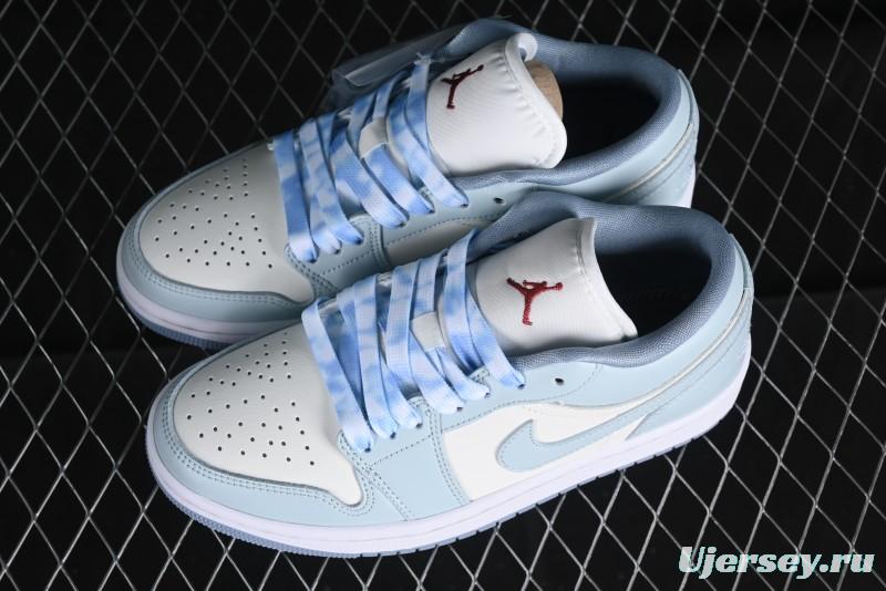 Nike Air Jordan 1 Low AJ1 White Magnolia Casual Sneakers - DC0774-164