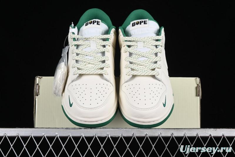 Nike SB Dunk Low BAPE Collaboration Anniversary Edition Customized Sneakers - XD6188-026