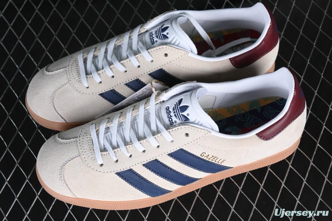 Adidas Gazelle W IE0546 Low-Top Casual Slip-Resistant Wear-Resistant Skate Shoes