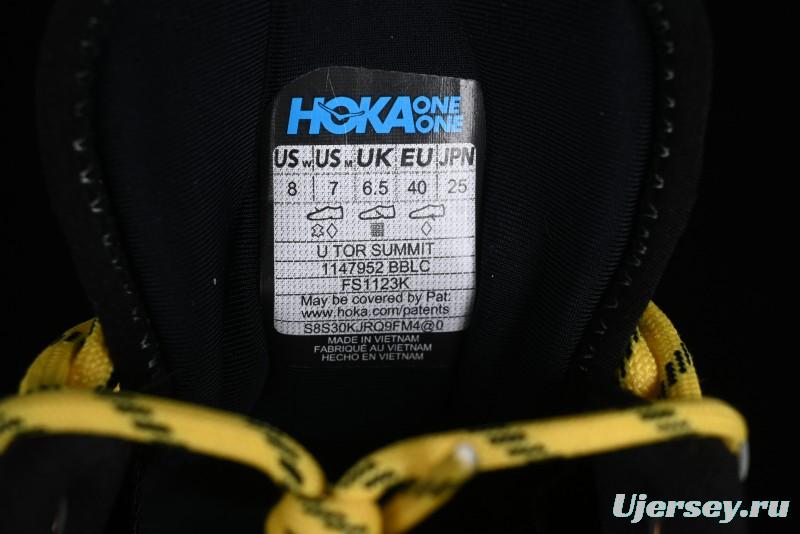 HOKA ONE ONE Tor Summit Low-Top Running Shoes with Geometric Cushioning for Stability and Traction - 1147952 BBLC