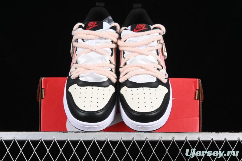 Nike Court Borough Low 2 Berry Worry Playful Cute Trendy Retro Low-Top Casual Sneakers - BQ5448-110