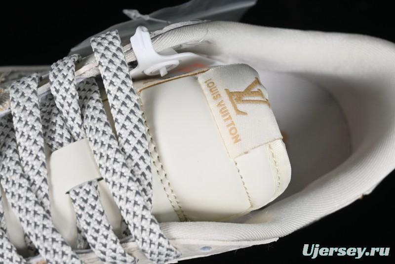 Nike Travis Scott x Fragment Design x Jordan Air Jordan 1 Low OG SP AJ1 LV Khaki Denim Casual Sneakers - SJ2068-009