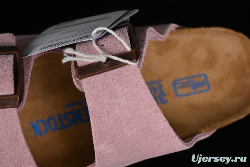 Birkenstock Arizona Soft Footbed Sandals with Suede Leather and Lambswool Lining - G.D4