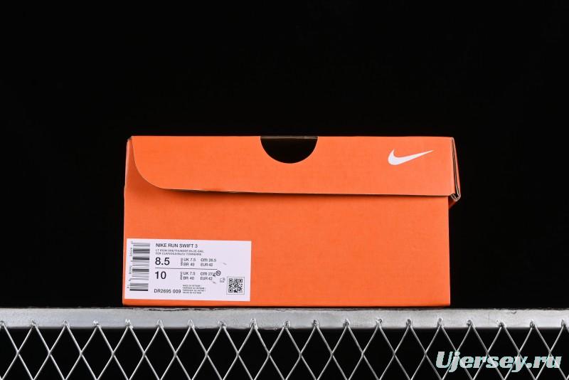 Nike Run Swift 3 Breathable Mesh Cushioned Running Shoes - DR2695-009