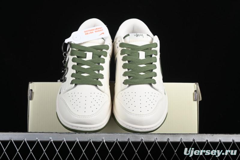 Stussy x Nike SB Dunk Low Anniversary Premium Customized Sneakers - DQ1098-381