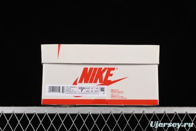 Nike Air Jordan 1 Low '85 Metallic Blue Retro Sneakers - FB9933-141