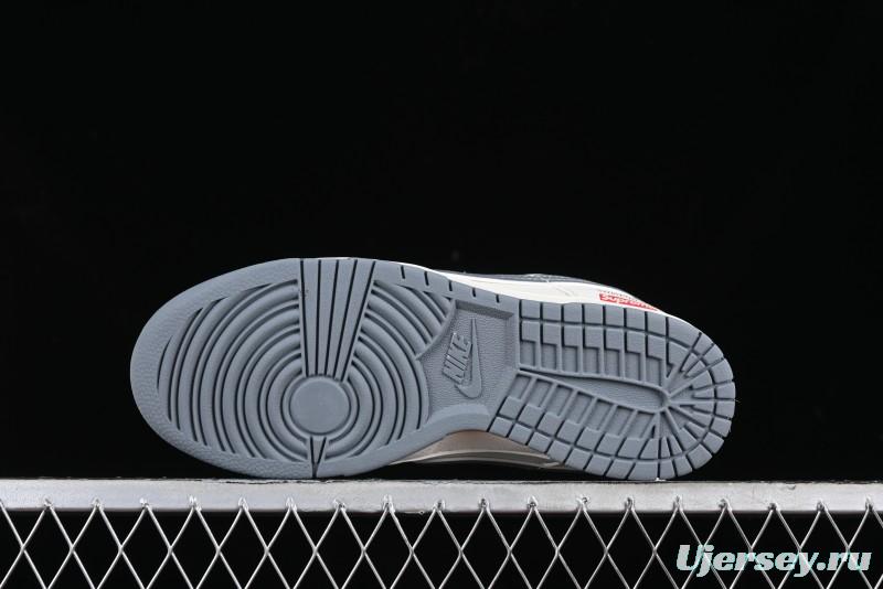 Nike SB Dunk Low Supreme Stone Island Collaboration - Beige Grey Starry Sky Anniversary High-End Custom Low-Top Casual Skate Shoes - BB9866-002