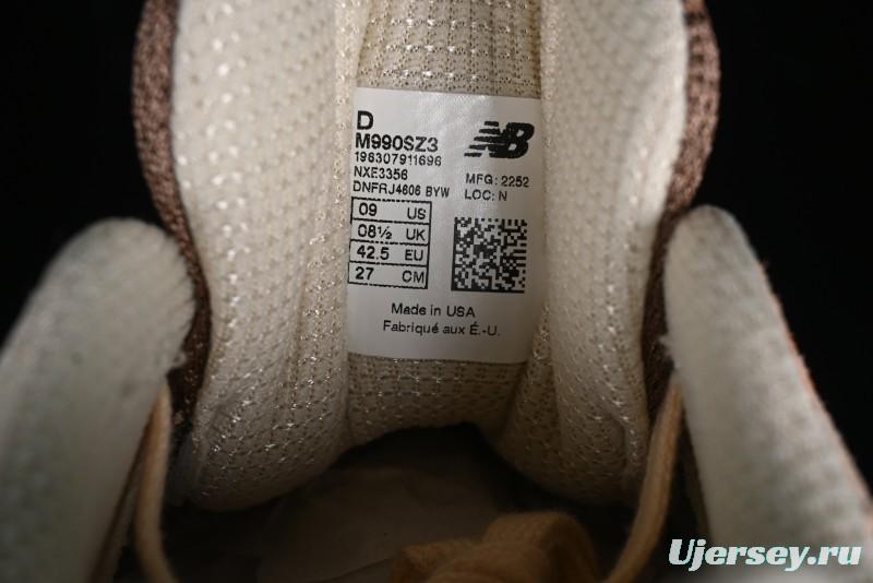 New Balance Made In USA M990 Series High-End Classic Retro Running Shoes with Carbon Fiber Midsole - M990SZ3