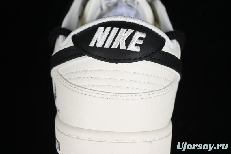Nike SB Dunk Low LV Collaboration - Lamborghini Strap White Black Hook Anniversary High-End Custom Low-Top Casual Sneakers - SJ2068-261