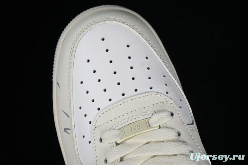 Nike Air Force 1'07 Low "MUD" Casual Sneakers with Bamboo Forest and Wandering Swordsman Print - XC2351-110