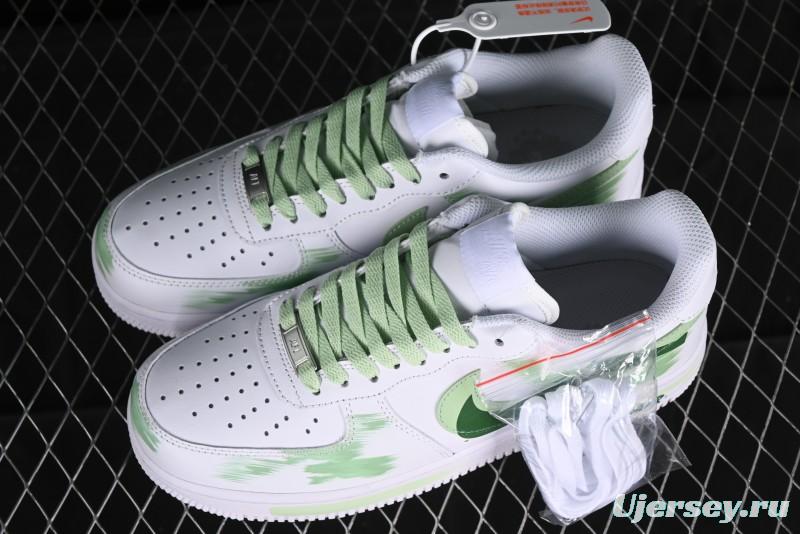 Nike Air Force 1 '07 Low Custom Hand-Painted Anime Theme with Swoosh Shadow and Strap - CW2288-111