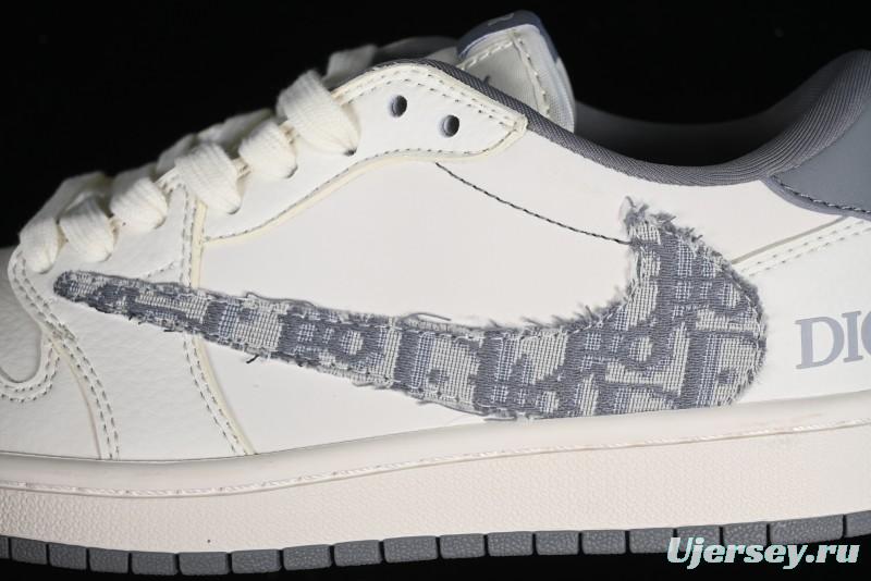 Nike Travis Scott x Fragment Design x Air Jordan 1 Low OG SP AJ1 Retro Sneakers - DM6688-603