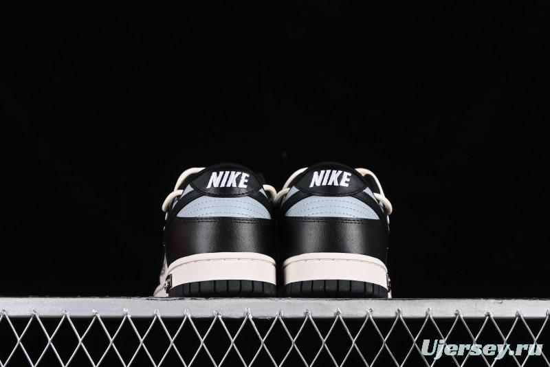 Nike Dunk Low Speed & Fury Distressed Oxidized Metal Punk SB Strap Low-Top Casual Sneakers - DD1391-100
