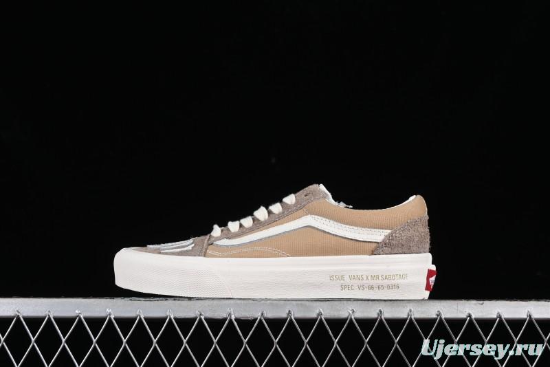 Vans Mark SBTG x Vans 2024 Asia Artist Collaboration Series Mismatch Color Low-Top Casual Skate Shoes - VN000CT84MG