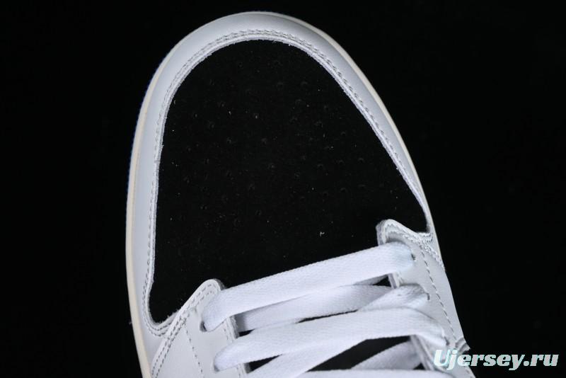 Nike Air Jordan 1 Low "Quai 54" Casual Sneakers in White Black Blue - HQ0764-001