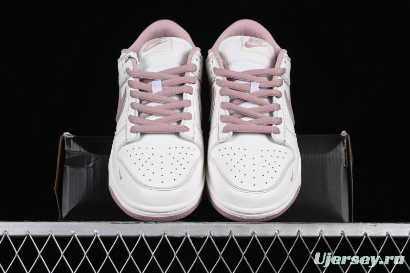 Nike Supreme x SB Dunk Low Collaboration - Rouge Pink Anniversary High-End Custom Low-Top Casual Skate Shoes - DY1503-006