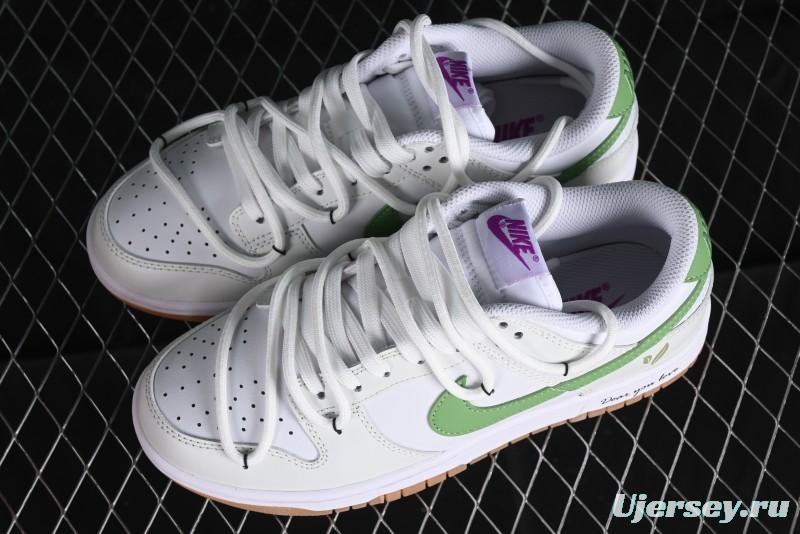 Nike Dunk Low SB Casual Sneakers Spring Summer Series Green Grape Camellia White Green - FD9922-151