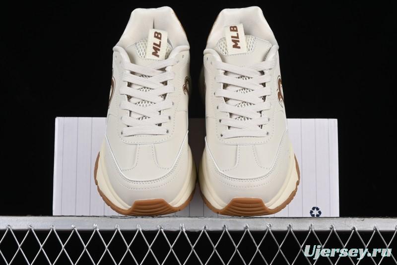 New York Yankees MLB Chunky Runner Denim Monogram Lightweight Casual Sneakers - 3ASHCRM3N43BRS