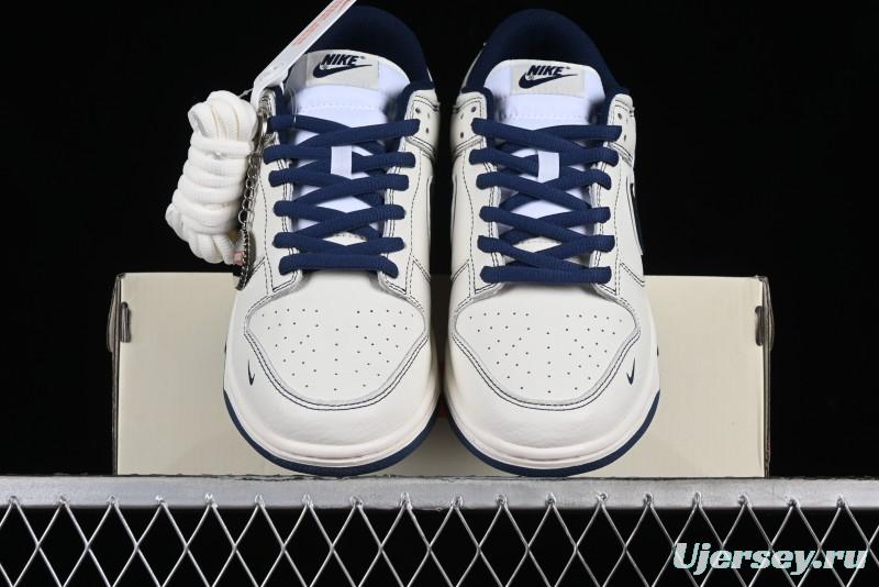 Nike SB Dunk Low UN Collaboration - Light Blue Swoosh Anniversary Custom Low-Top Casual Skate Shoes - FC1688-138